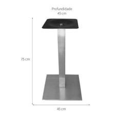 Base de Mesa em Alumínio 3 Pontas - Cod: 1648