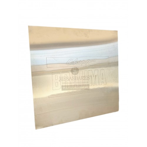 Tampo de Inox Quadrado 60x60 - Cod: 1656