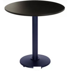 Mesa base Aço Tampo Quadrado ou Redondo 70 cm de Madeira Laminado - Cod: 1962