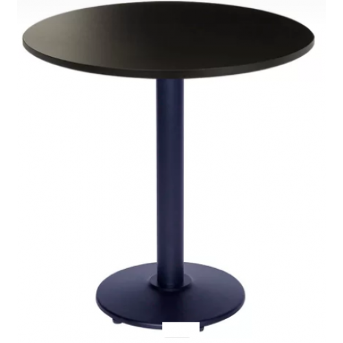 Mesa base Aço Tampo Quadrado ou Redondo 70 cm de Madeira Laminado - Cod: 1962