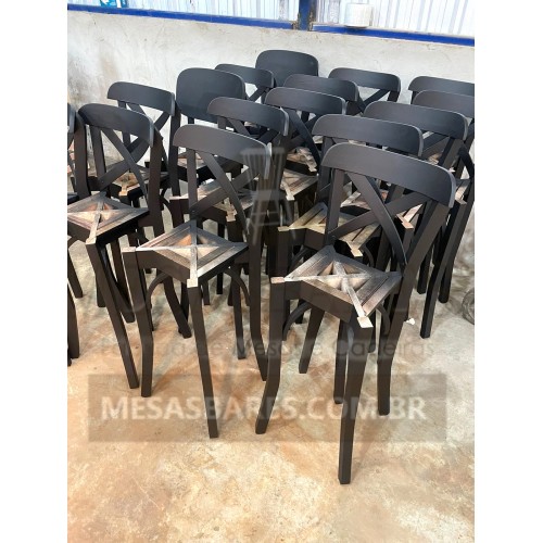 Banqueta de Madeira para Bar X Mel - Cod: 954