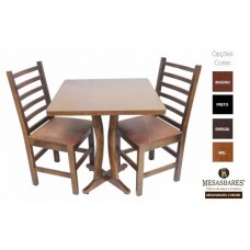 Conjunto Mesa 70x70 e Cadeiras - Cod: 1857